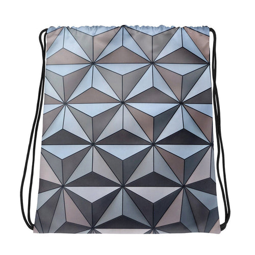 Spaceship Earth Epcot Inspired Drawstring Backpack