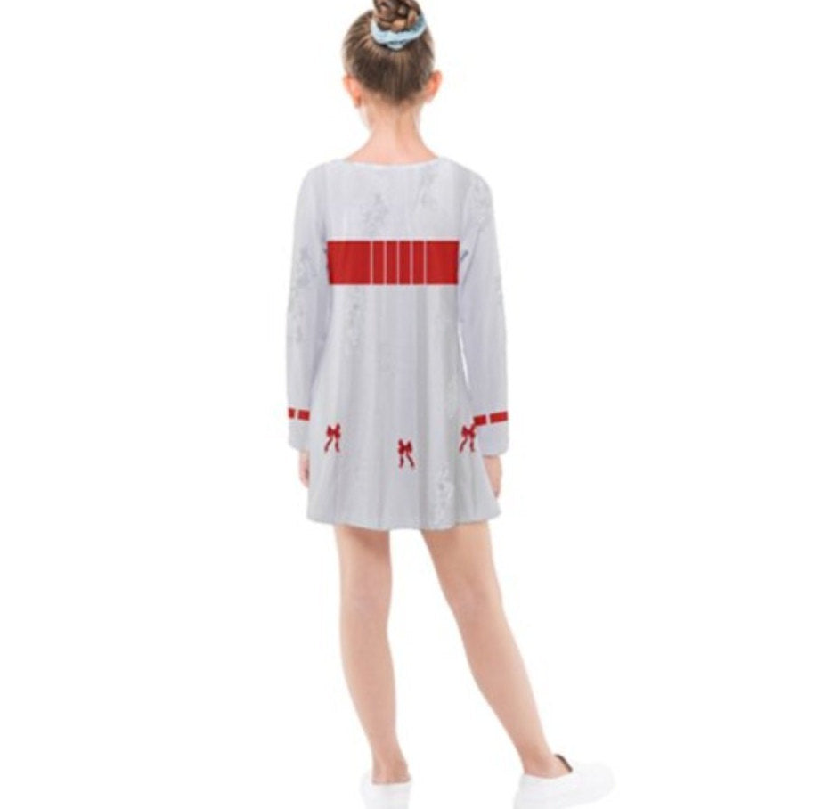 Kid&#39;s Mary Poppins Inspired Long Sleeve Dress