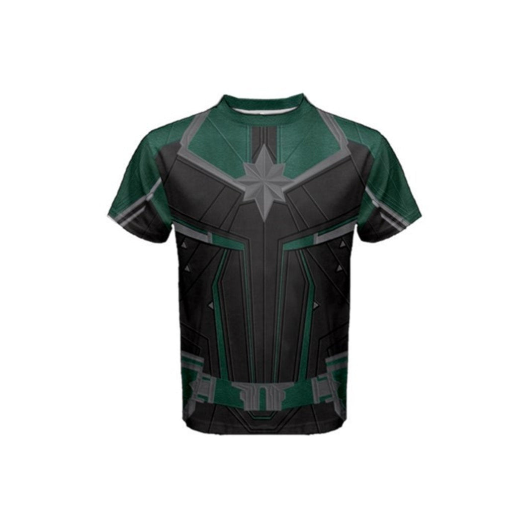 Men's Captain Marvel Starforce Inspired ATHLETIC Shirt