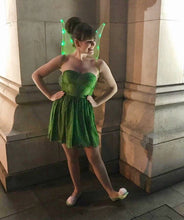 Tinker Bell Inspired Leaf Sweetheart Skater Dress