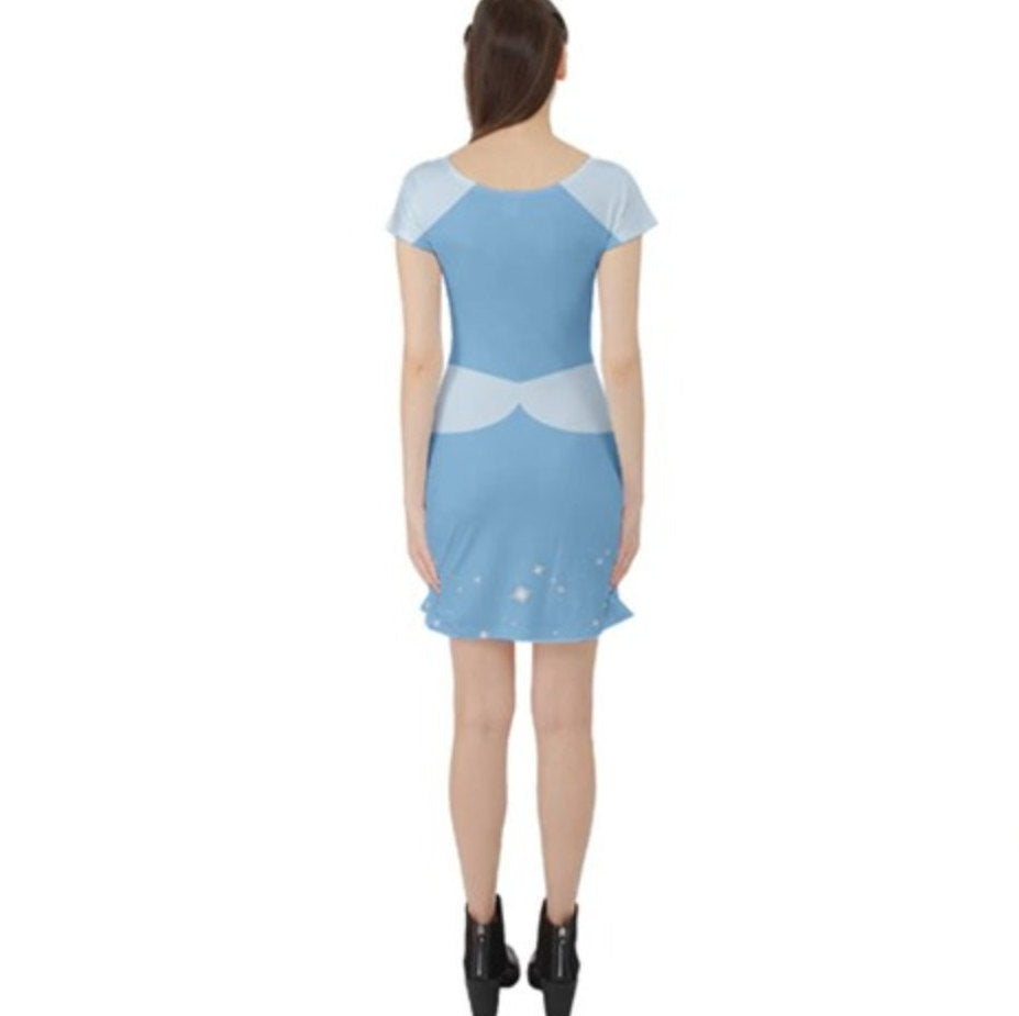 Cinderella Inspired Short Sleeve Skater Dress