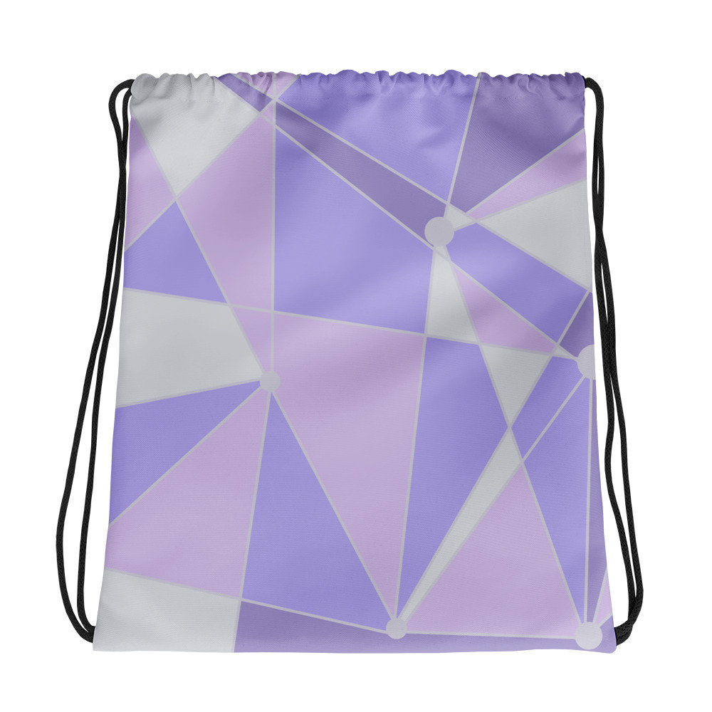 Galactic Purple Wall Inspired Drawstring Backpack