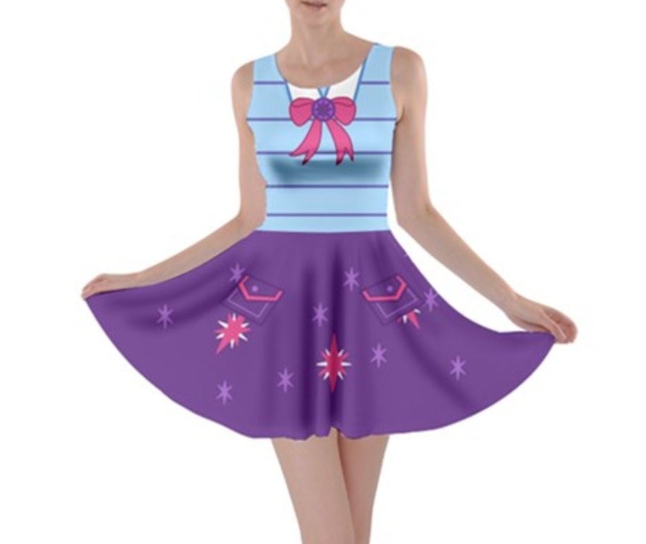 RUSH ORDER: Twilight Sparkle My Little Pony Inspired Skater Dress