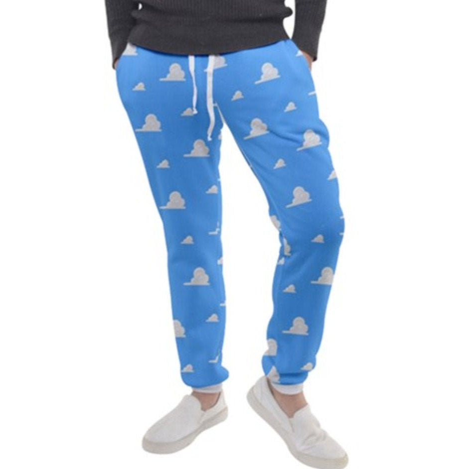 Men's Toy Story Clouds Inspired Joggers Sweatpants