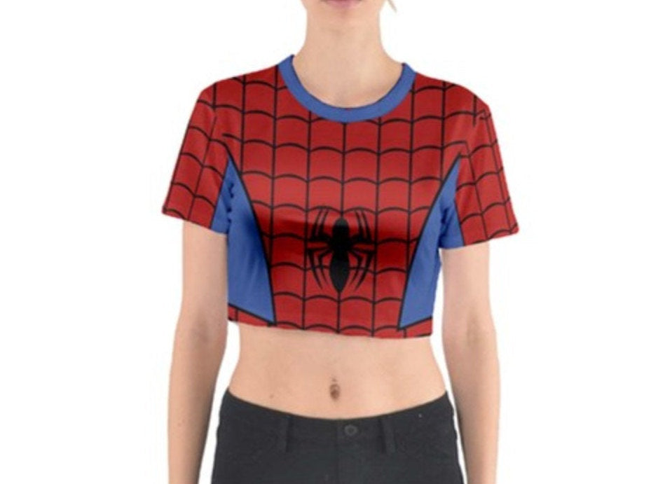 Spider-Man Inspired Crop Top