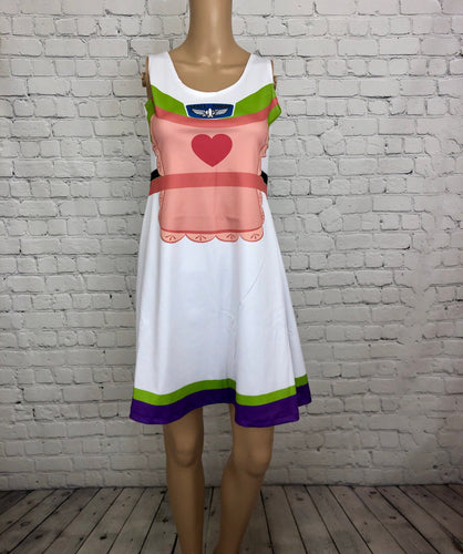 Mrs. Nesbit Buzz Lightyear Toy Story Inspired Sleeveless Dress