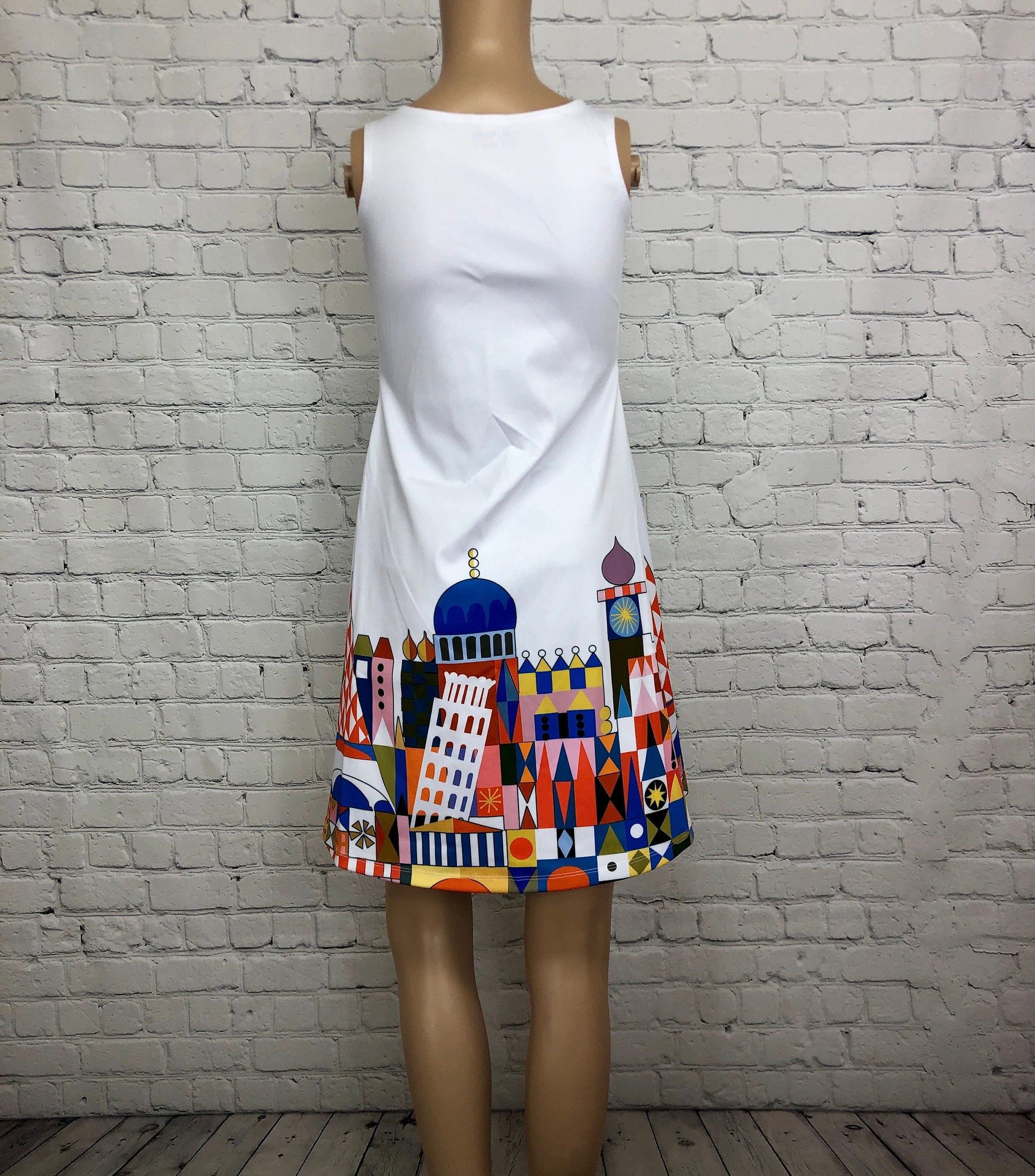 It&#39;s A Small World Inspired Sleeveless Dress