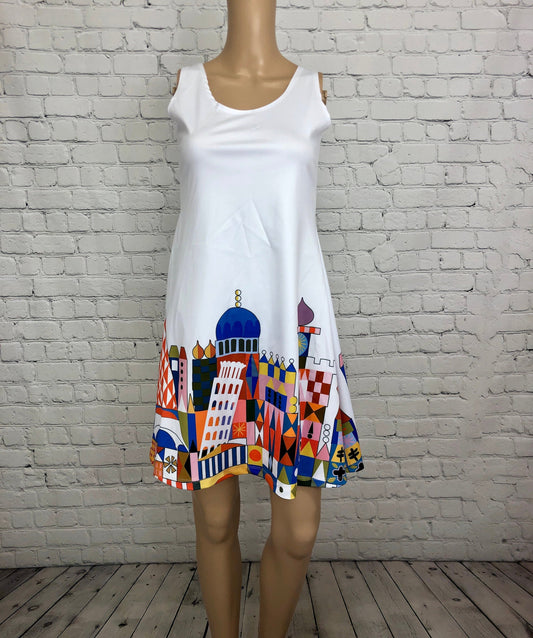 It&#39;s A Small World Inspired Sleeveless Dress