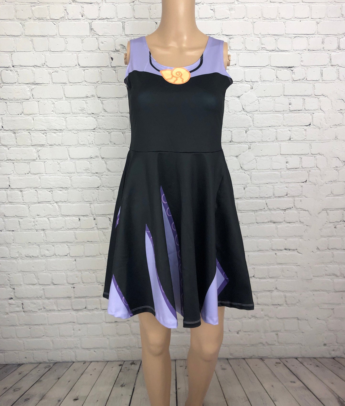 RUSH ORDER: Ursula Little Mermaid Inspired Skater Dress