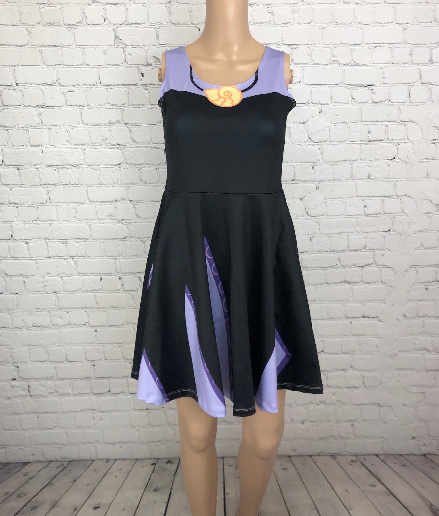 Ursula Little Mermaid Inspired Skater Dress
