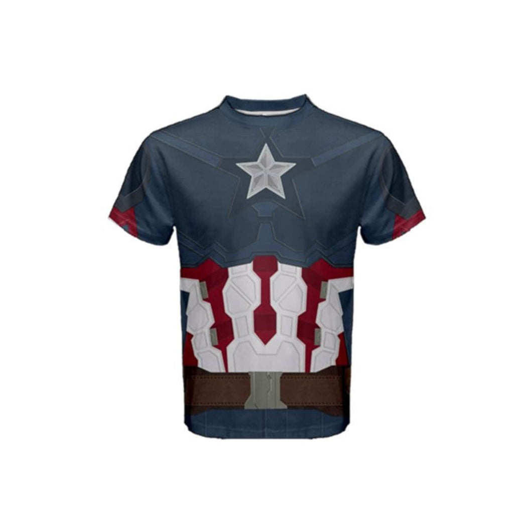 RUSH ORDER: Men's Captain America Inspired ATHLETIC Shirt