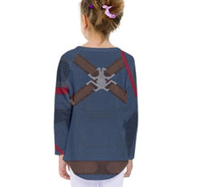 Kid&#39;s Captain America Inspired Long Sleeve Shirt