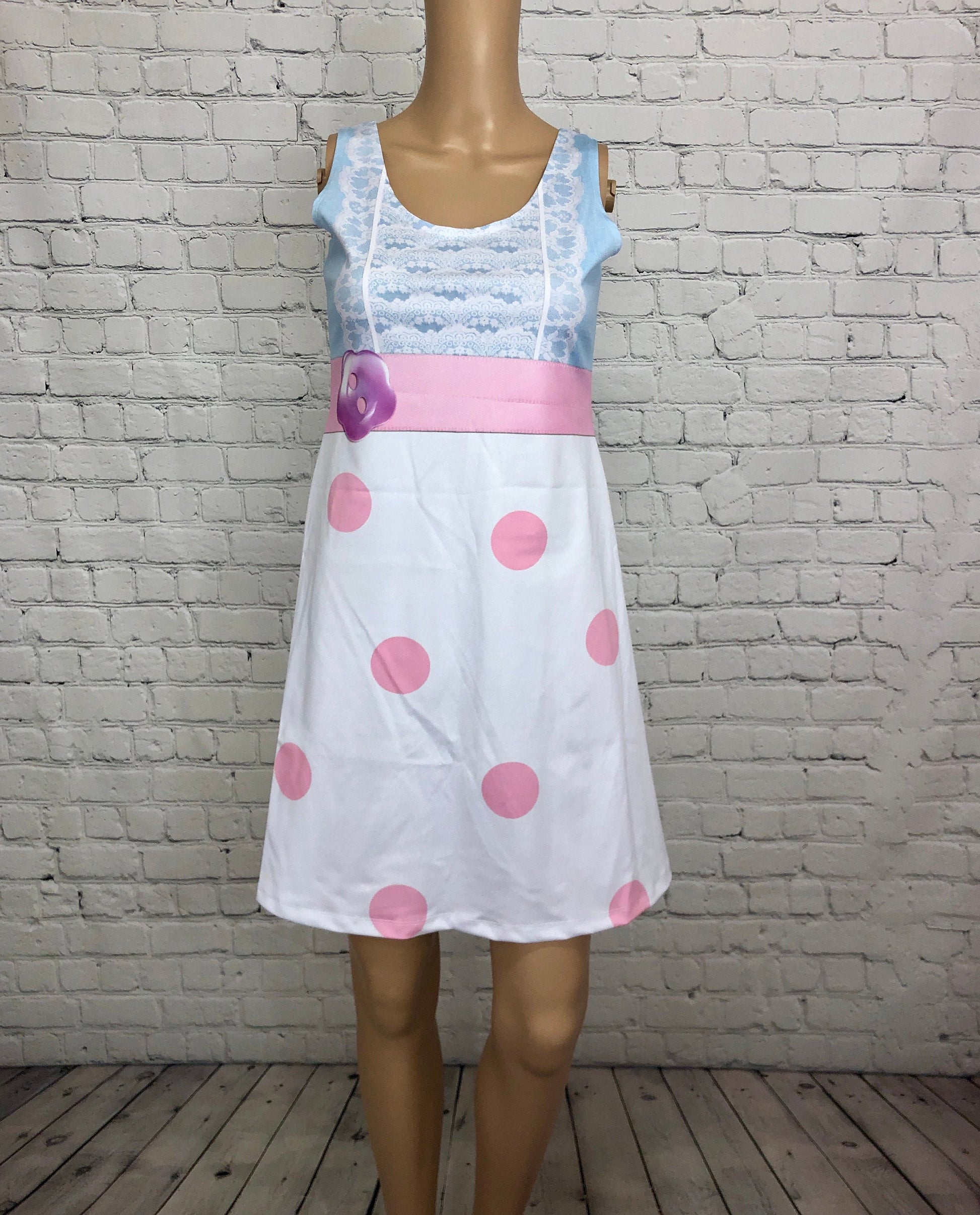 Bo Peep Toy Story 4 Inspired Sleeveless Dress