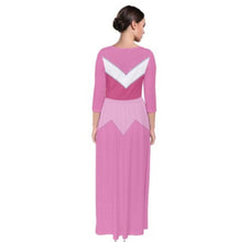 Pink Aurora Sleeping Beauty Inspired Quarter Sleeve Maxi Dress