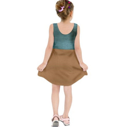 Kid&#39;s Flynn Tangled Inspired Sleeveless Dress