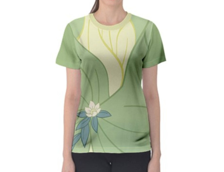 Women&#39;s Tiana Princess and the Frog Inspired ATHLETIC Shirt