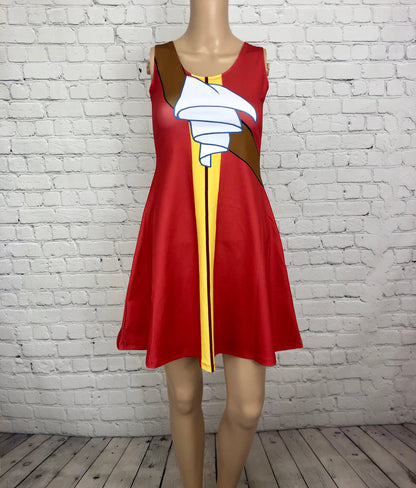 Captain Hook Peter Pan Inspired Sleeveless Dress