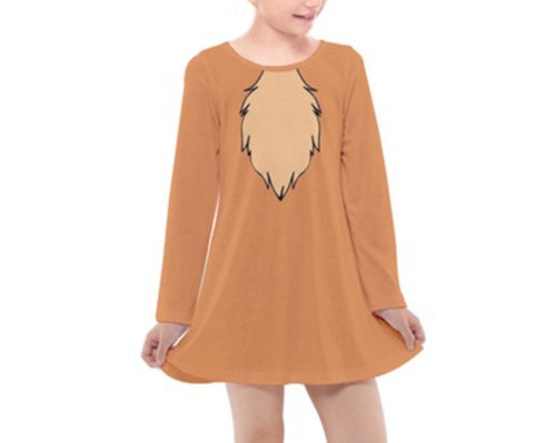 Kid's Lady and the Tramp Inspired Long Sleeve Dress