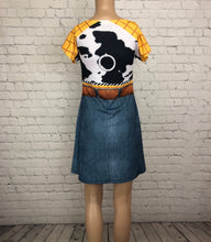 Woody Toy Story Inspired Short Sleeve Skater Dress