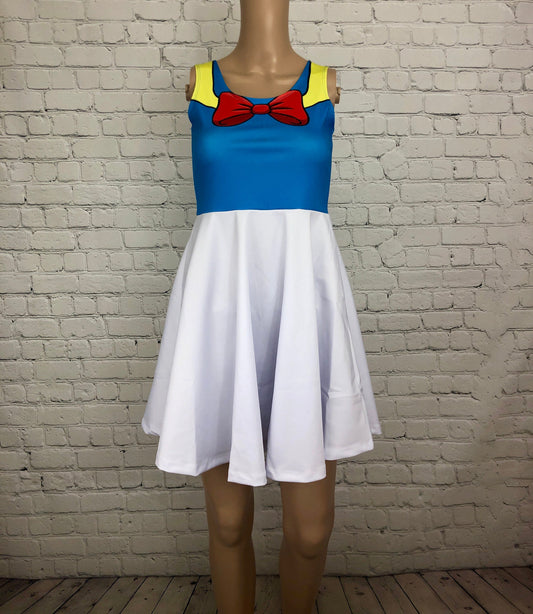 Donald Duck Inspired Skater Dress