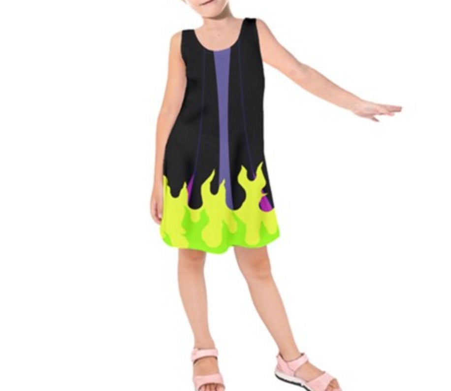 Kid&#39;s Maleficent Sleeping Beauty Inspired Sleeveless Dress