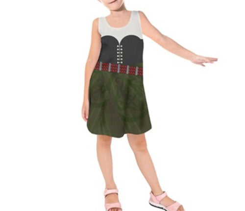 Kid's Zarina The Pirate Fairy Inspired Sleeveless Dress