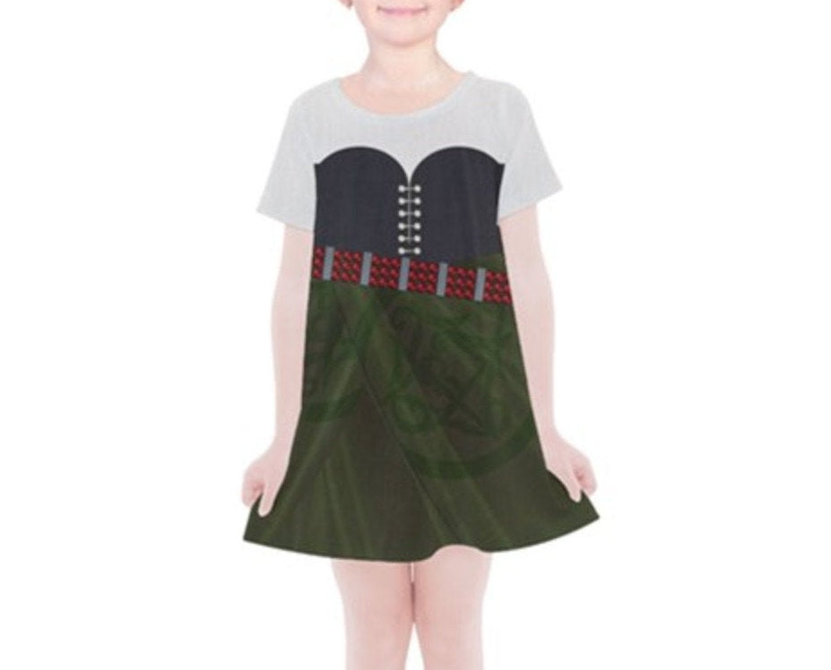 Kid's Zarina The Pirate Fairy Inspired Short Sleeve Dress