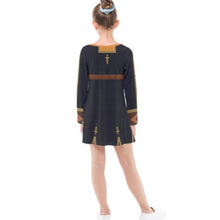 Anna Frozen 2 Inspired Long Sleeve Dress