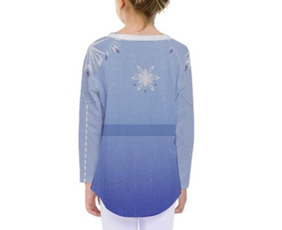 Kid&#39;s Elsa Frozen 2 Inspired Long Sleeve Shirt