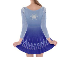 Elsa Frozen 2 Inspired Long Sleeve Skater Dress