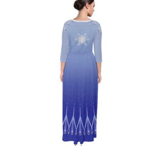 Elsa Frozen 2 Inspired Quarter Sleeve Maxi Dress