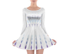 Elsa Elements Frozen 2 Inspired Long Sleeve Skater Dress
