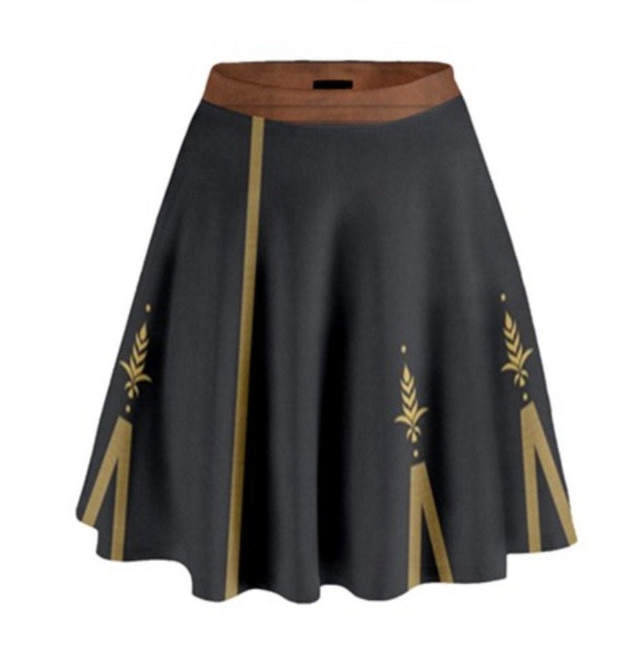 Anna Frozen 2 Inspired High Waisted Skirt