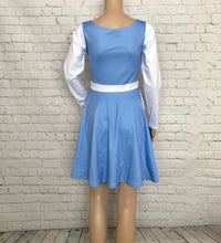 Town Belle Beauty and the Beast Inspired Long Sleeve Skater Dress