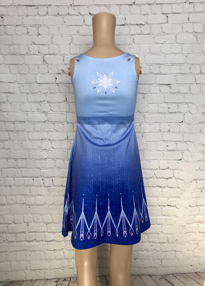 Elsa Frozen 2 Inspired Sleeveless Dress