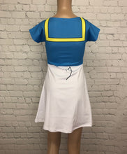 Donald Duck Inspired Short Sleeve Skater Dress