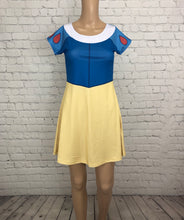 Snow White Inspired Short Sleeve Skater Dress