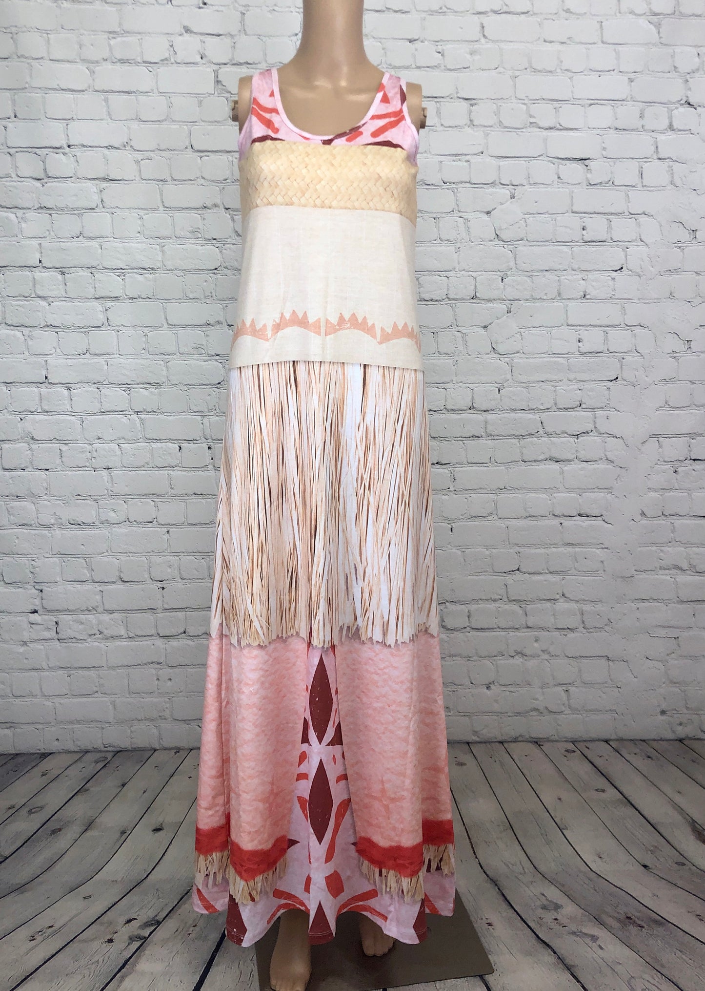 Sina Moana Inspired Sleeveless Maxi Dress