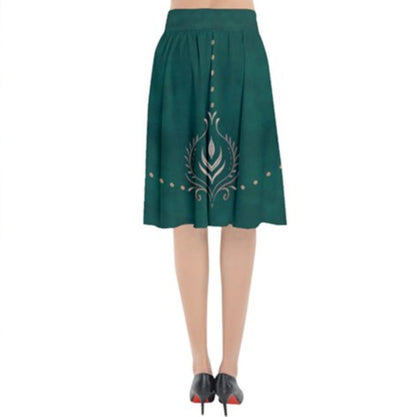 Queen Anna Frozen 2 Inspired Flared Midi Skirt