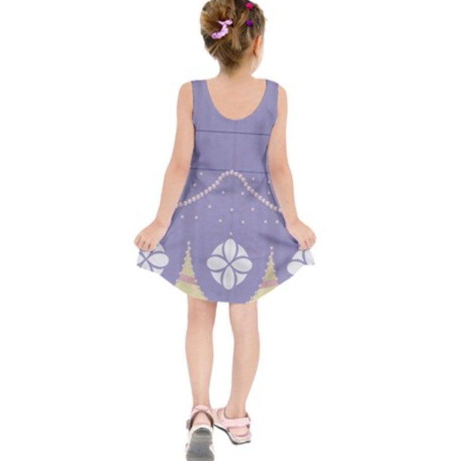 Kid's Sofia the First Inspired Sleeveless Dress