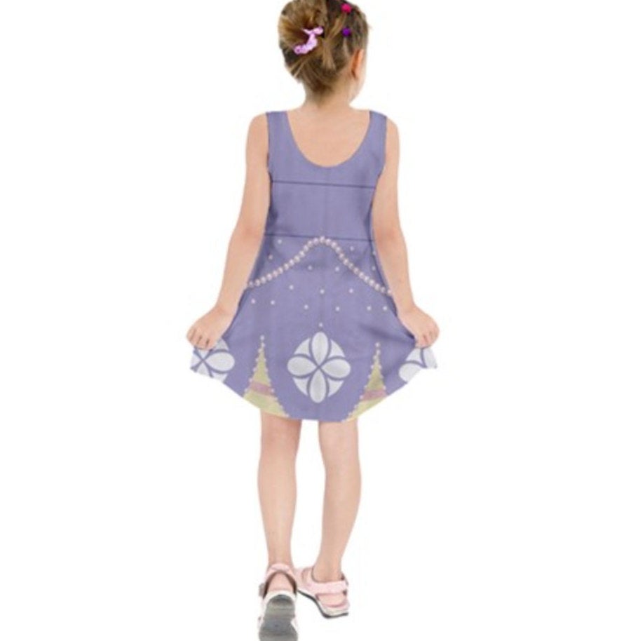 Kid&#39;s Sofia the First Inspired Sleeveless Dress