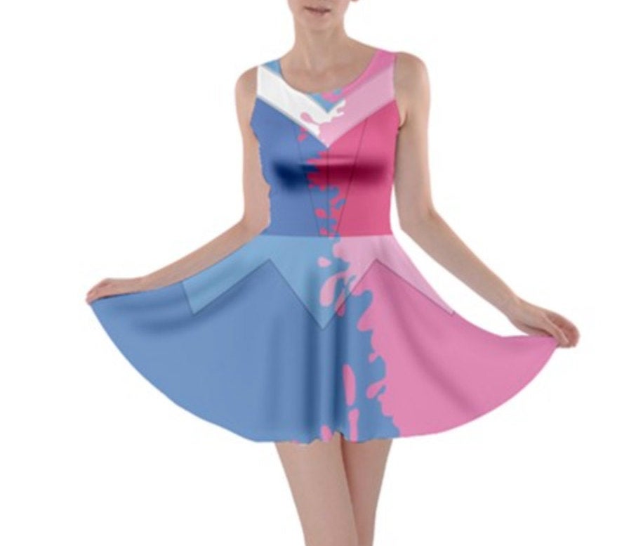 Aurora Sleeping Beauty Make It Pink Make It Blue Inspired Skater Dress