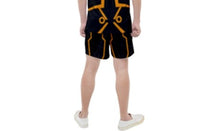 Men&#39;s Orange Tron Inspired Athletic Shorts