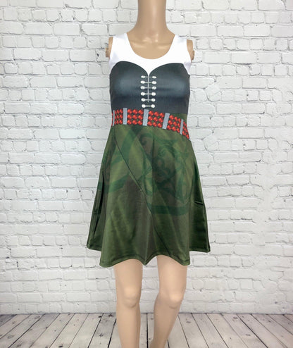 Zarina The Pirate Fairy Inspired Sleeveless Flare Dress Medium Zarina The Pirate Fairy Inspired Sleeveless Flare Dress Medium