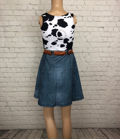Woody Toy Story Inspired Sleeveless Dress