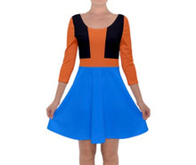 Goofy Inspired Quarter Sleeve Skater Dress