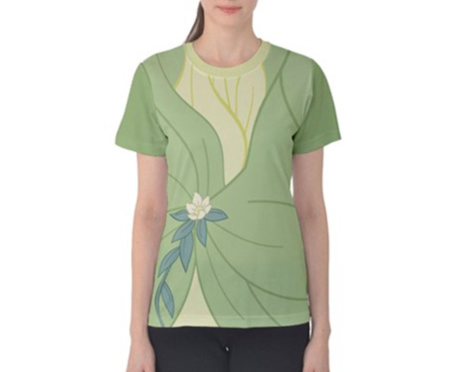 Women&#39;s Tiana Princess and the Frog Inspired ATHLETIC Shirt