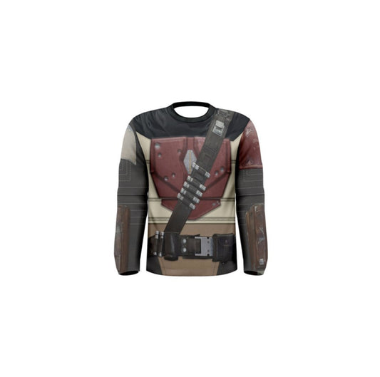 Men&#39;s Bounty Hunter Star Wars Inspired Long Sleeve Shirt