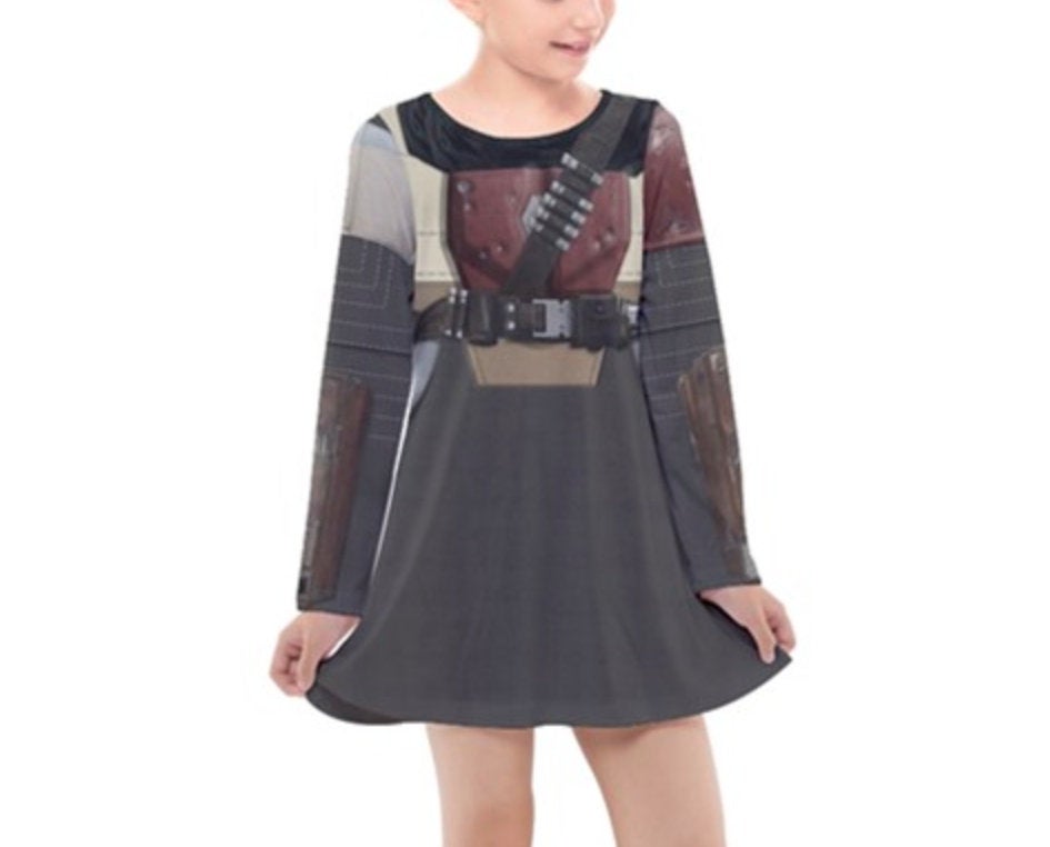 Bounty Hunter Star Wars Inspired Long Sleeve Dress
