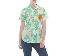Women&#39;s Tom Nook Animal Crossing New Horizons Inspired Button Down Pocket Shirt